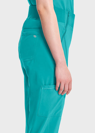 Cherokee Infinity Women's Knit Waistband Mid Rise Tapered Leg Jogger Pant