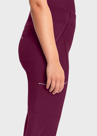 Cherokee Infinity Women's Knit Waistband Mid Rise Tapered Leg Jogger Pant