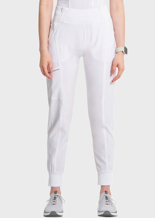 Cherokee Infinity Women's Knit Waistband Mid Rise Tapered Leg Jogger Pant