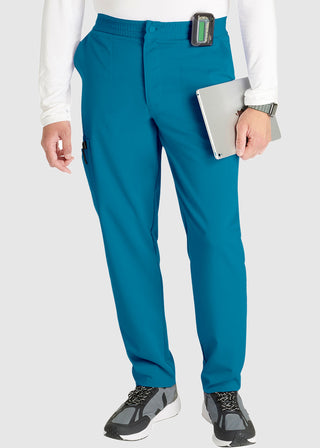 Cherokee Atmos Men's Mid Rise Zip Fly Cargo Scrub Pant