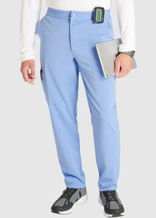 Cherokee Atmos Men's Mid Rise Zip Fly Cargo Scrub Pant