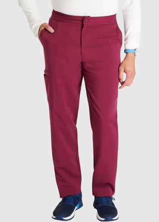 Cherokee Atmos Men's Mid Rise Zip Fly Cargo Scrub Pant