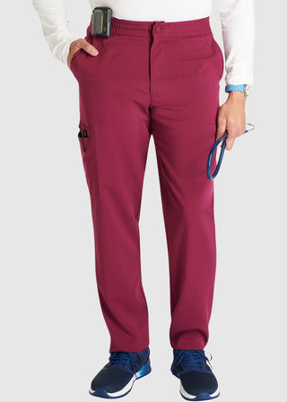 Cherokee Atmos Men's Mid Rise Zip Fly Cargo Scrub Pant