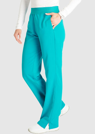 Cherokee Atmos Women's Mid-rise Pull-on Straight Leg Pant