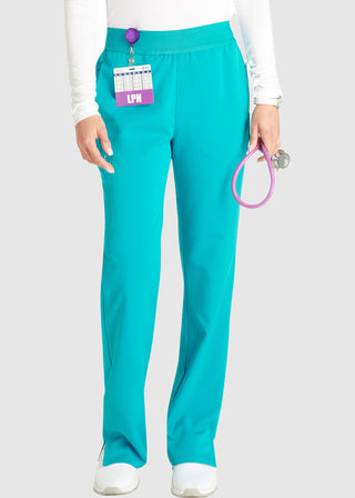 Cherokee Atmos Women's Mid-rise Pull-on Straight Leg Pant