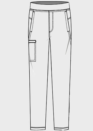 Cherokee Form Men's Tapered Leg Pull-on Pant