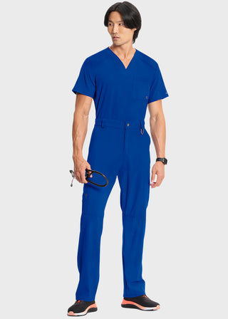 Cherokee Infinity Men's Antimicrobial Fly Front Cargo Petite Pant