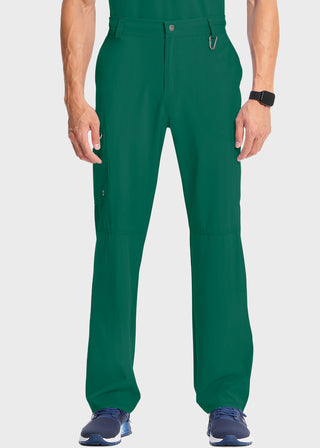 Cherokee Infinity Men's Antimicrobial Fly Front Cargo Petite Pant