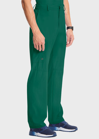 Cherokee Infinity Men's Antimicrobial Fly Front Cargo Petite Pant