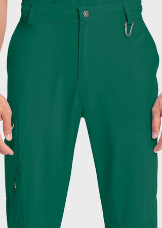 Cherokee Infinity Men's Antimicrobial Fly Front Cargo Petite Pant