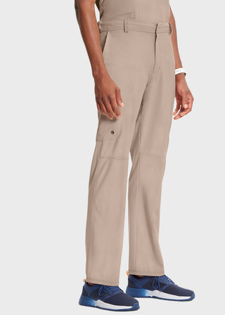Cherokee Infinity Men's Antimicrobial Fly Front Cargo Petite Pant