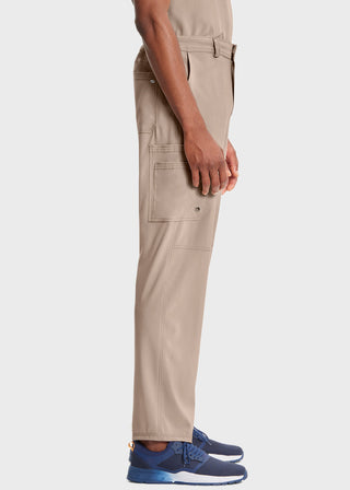 Cherokee Infinity Men's Antimicrobial Fly Front Cargo Petite Pant