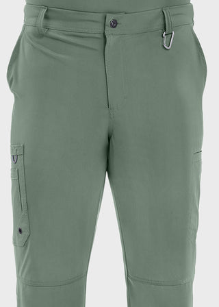 Cherokee Infinity Men's Antimicrobial Fly Front Cargo Petite Pant