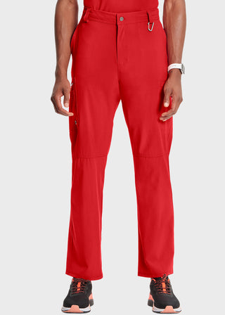 Cherokee Infinity Men's Antimicrobial Fly Front Cargo Petite Pant