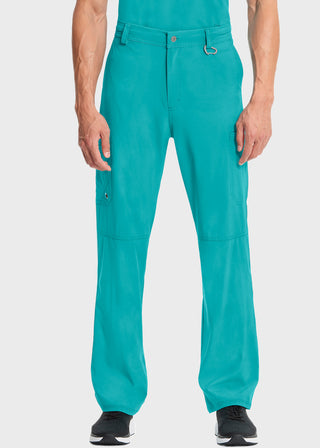 Cherokee Infinity Men's Antimicrobial Fly Front Cargo Petite Pant