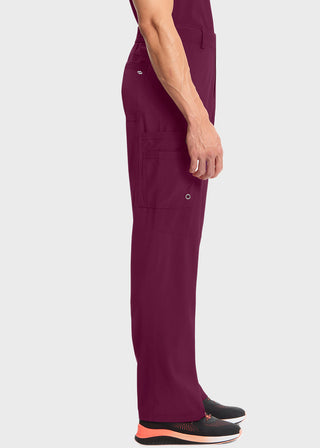 Cherokee Infinity Men's Antimicrobial Fly Front Cargo Petite Pant