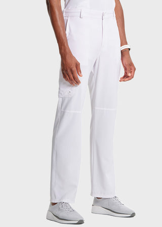 Cherokee Infinity Men's Antimicrobial Fly Front Cargo Petite Pant