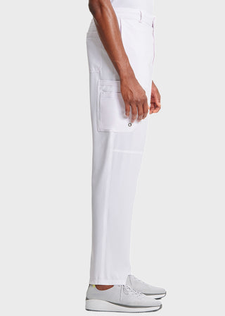 Cherokee Infinity Men's Antimicrobial Fly Front Cargo Petite Pant