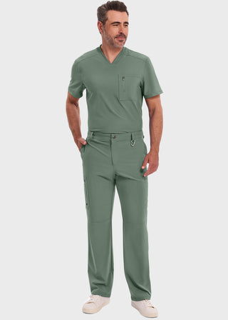 Cherokee Infinity Mens Antimicrobial Fly Front Cargo Tall Pant