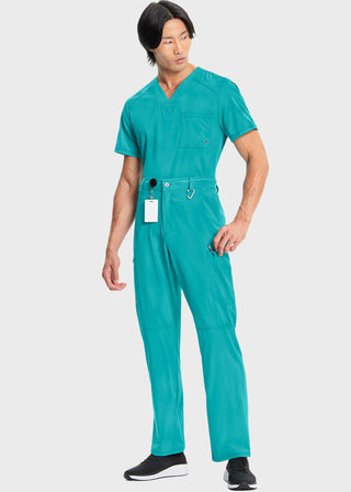 Cherokee Infinity Mens Antimicrobial Fly Front Cargo Tall Pant