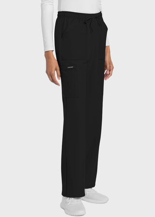 Cherokee WW Originals Ultra Women's Mid Rise Drawstring Trouser Cargo Petite Pant