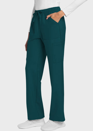 Cherokee WW Originals Ultra Women's Mid Rise Drawstring Trouser Cargo Tall Pant