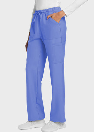 Cherokee WW Originals Ultra Women's Mid Rise Drawstring Trouser Cargo Petite Pant