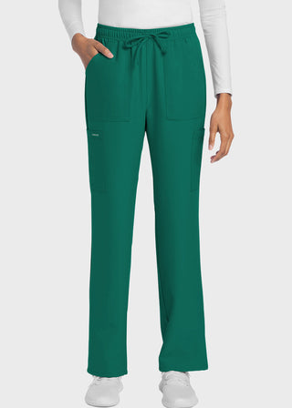 Cherokee WW Originals Ultra Women's Mid Rise Drawstring Trouser Cargo Petite Pant