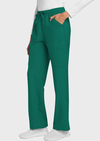 Cherokee WW Originals Ultra Women's Mid Rise Drawstring Trouser Cargo Petite Pant