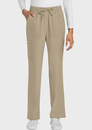 Cherokee WW Originals Ultra Women's Mid Rise Drawstring Trouser Cargo Tall Pant