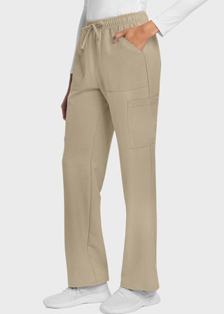 Cherokee WW Originals Ultra Women's Mid Rise Drawstring Trouser Cargo Petite Pant