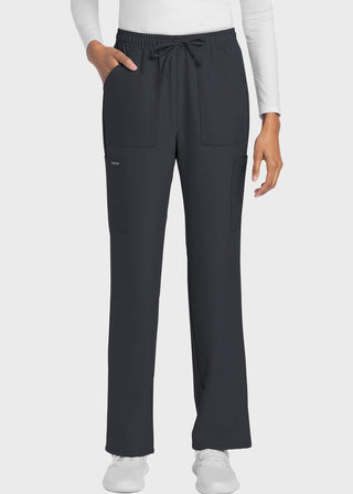 Cherokee WW Originals Ultra Women's Mid Rise Drawstring Trouser Cargo Petite Pant