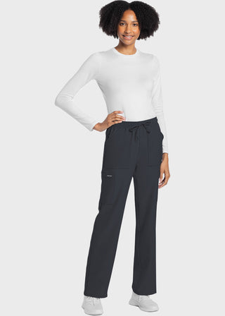Cherokee WW Originals Ultra Women's Mid Rise Drawstring Trouser Cargo Petite Pant