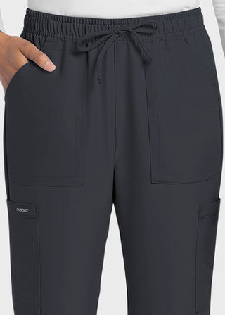 Cherokee WW Originals Ultra Women's Mid Rise Drawstring Trouser Cargo Tall Pant