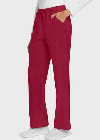 Cherokee WW Originals Ultra Women's Mid Rise Drawstring Trouser Cargo Petite Pant