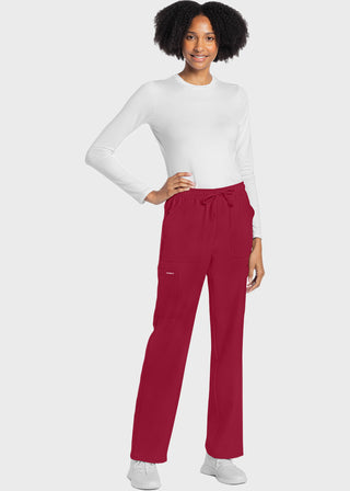 Cherokee WW Originals Ultra Women's Mid Rise Drawstring Trouser Cargo Tall Pant