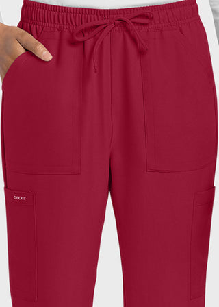 Cherokee WW Originals Ultra Women's Mid Rise Drawstring Trouser Cargo Tall Pant