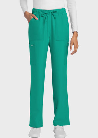 Cherokee WW Originals Ultra Women's Mid Rise Drawstring Trouser Cargo Petite Pant