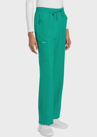 Cherokee WW Originals Ultra Women's Mid Rise Drawstring Trouser Cargo Petite Pant