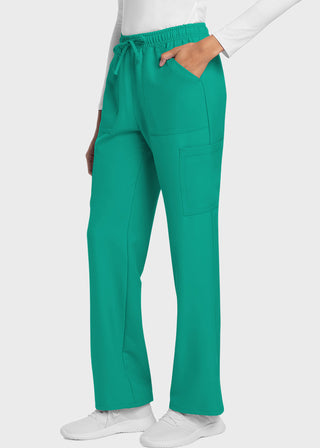 Cherokee WW Originals Ultra Women's Mid Rise Drawstring Trouser Cargo Petite Pant