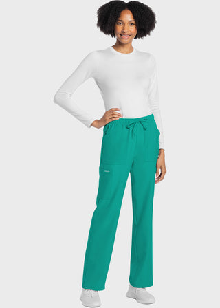 Cherokee WW Originals Ultra Women's Mid Rise Drawstring Trouser Cargo Tall Pant