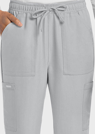 Cherokee WW Originals Ultra Women's Mid Rise Drawstring Trouser Cargo Pant