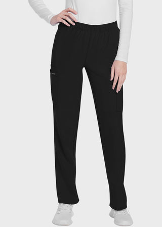 Cherokee WW Originals Ultra Women's  Mid Rise Pull-on Slim Leg Cargo Petite Pant