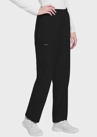 Cherokee WW Originals Ultra Women's  Mid Rise Pull-on Slim Leg Cargo Petite Pant