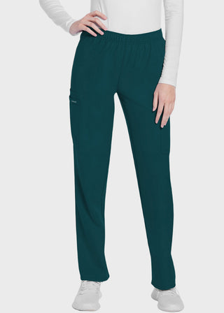 Cherokee WW Originals Ultra Women's  Mid Rise Pull-on Slim Leg Cargo Tall Pant