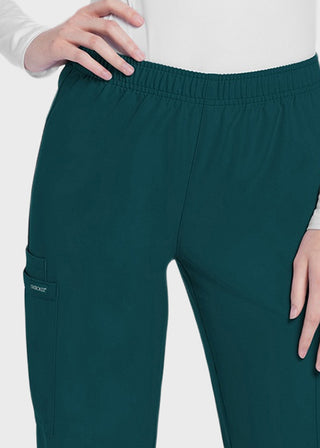 Cherokee WW Originals Ultra Women's  Mid Rise Pull-on Slim Leg Cargo Petite Pant