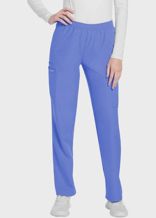 Cherokee WW Originals Ultra Women's  Mid Rise Pull-on Slim Leg Cargo Petite Pant