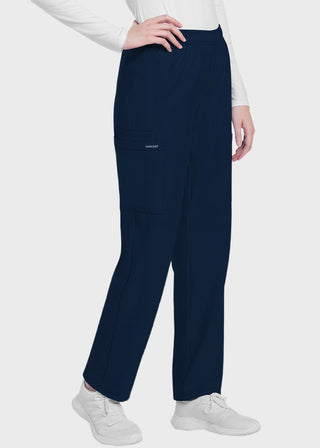 Cherokee WW Originals Ultra Women's  Mid Rise Pull-on Slim Leg Cargo Petite Pant