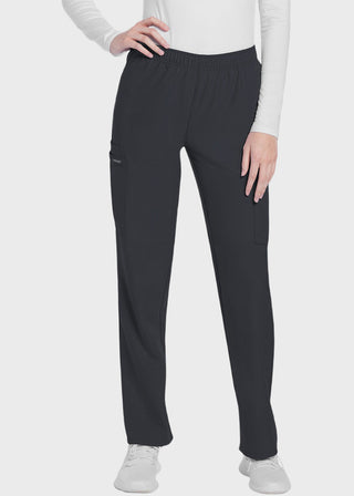 Cherokee WW Originals Ultra Women's  Mid Rise Pull-on Slim Leg Cargo Tall Pant