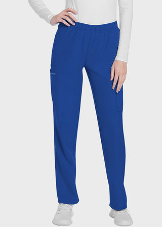 Cherokee WW Originals Ultra Women's  Mid Rise Pull-on Slim Leg Cargo Petite Pant